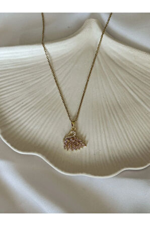 Gold Pembe Kuğu Kolye