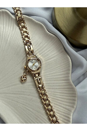 Gold Kalp Charmlı Saat