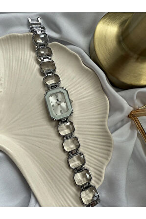 Kesme Taşlı Tasarım Saat