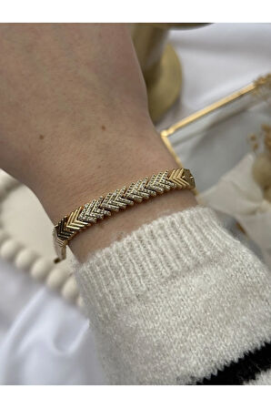 Taş Detaylı Dorika Bileklik