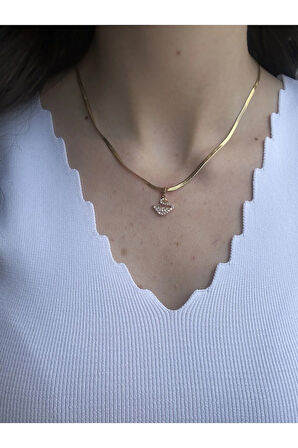 İtalyan Zincir Kuğu Kolye