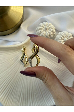 Zirkon Tasarım Küpe