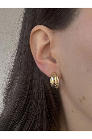 Bombeli Çelik Küpe