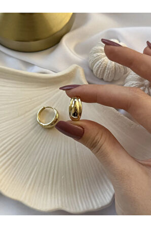 Bombeli Çelik Küpe