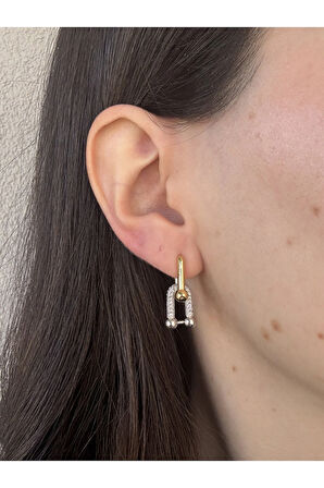 Çift Renk Tıffany Küpe