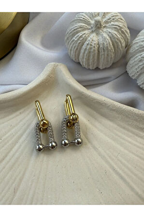 Çift Renk Tıffany Küpe