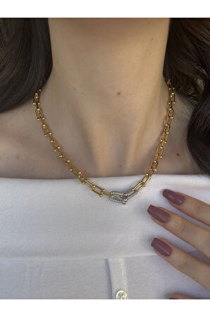 Silver Detaylı Tıffany Kolye