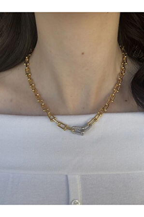 Silver Detaylı Tıffany Kolye