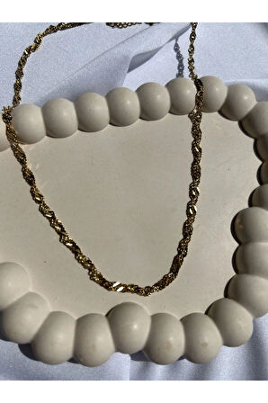 Gold Sarmal Zincir Kolye