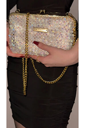 Vanilla Velvet – Özel Üretim Kristal Çanta