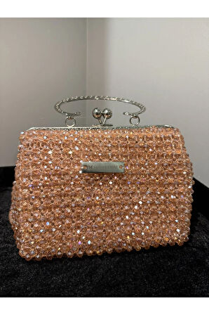 Salmon Blush Sorbet – Özel Üretim Kristal Çanta