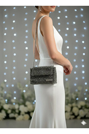 Shadow Pearl – Özel Üretim Kristal Çanta