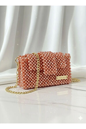 Pink Blossom Sorbet - Özel Üretim Kristal Çanta