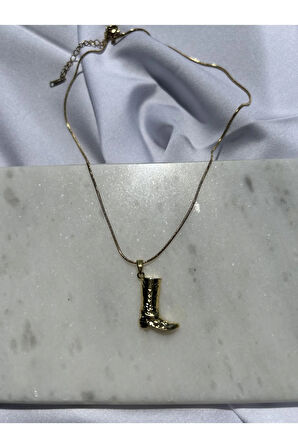 Gold Kovboy Çizmesi Kolye