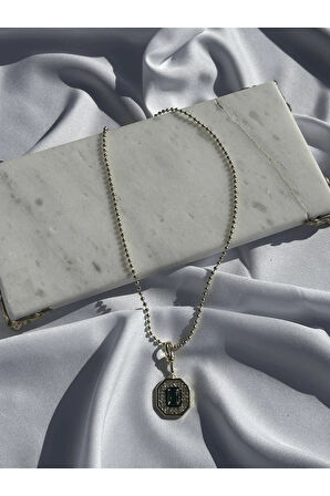 Yeşil Taşlı Serenay Kolye