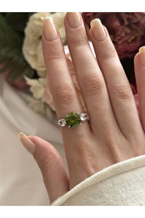 Yeşil Zirkon Taş Yüzük