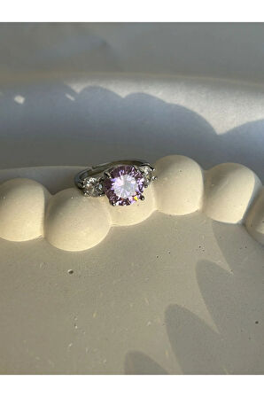 Pembe Zirkon Taş Yüzük