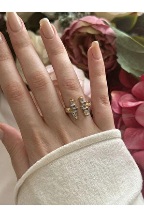 Taşlı Asimetrik Yüzük