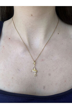 Gold Balerin Kolye