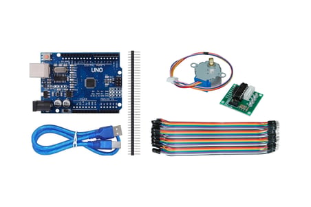 Step Motor ile Hassas Konumlandırma Kiti (28BJY-48 + Arduino) - Jumper Kablo Hediyeli
