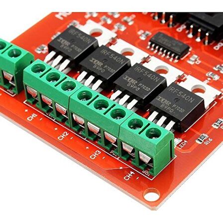 4 Kanal IRF540 Mosfet Modülü Standart