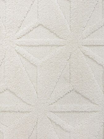 Vegas Bej Beyaz Gri Yumuşak Dokulu Modern Geometrik Desenli Halı