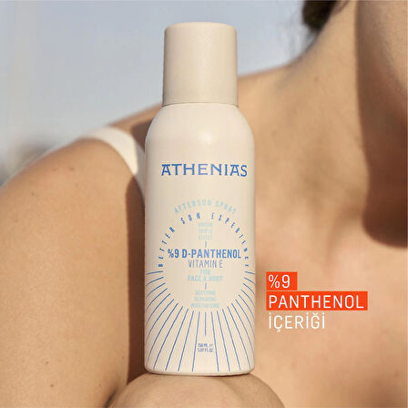 ATHENIAS Güneş Bakım Seti Vücut güneş kremi + Yüz güneş kremi + Güneş sonrası spray