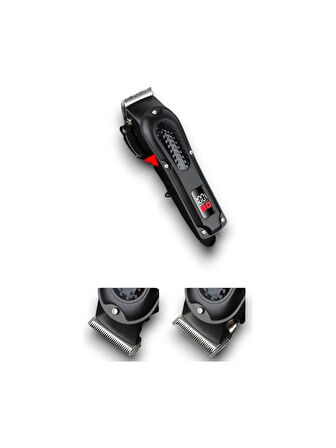 ✂️ Hk 750 Dijital Ekranlı Şarjlı Tıraş Makinesi | Profesyonel Saç Kesme, USB Girişli, Sessiz Motor