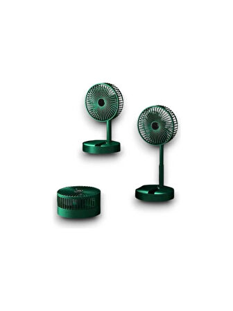  🌀 Katlanabilir Masaüstü Vantilatör | Sessiz, Taşınabilir, USB Şarjlı, 3 Kademeli Hız Ayarı