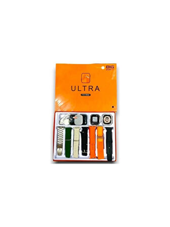 Watch 8 Ultra Akıllı Saat | 7 Farklı Kordonlu, 2.01 Inç Büyük Ekran,
