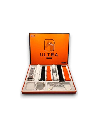 Watch 8 Ultra Akıllı Saat | 7 Farklı Kordonlu, 2.01 Inç Büyük Ekran,