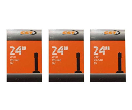 Cst 24x1 Oto Sibop 48mm 3lü Tekerlekli Sandalye İç Lastik Seti