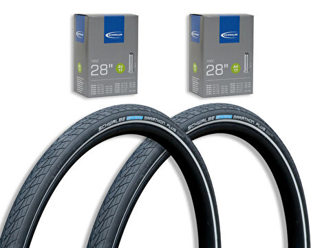 Schwalbe 700x35 Marathon Plus 5mm Zırhlı Lastik Seti