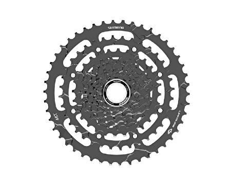 Shimano CS-LG400 9 Vites 11-46 T Bisiklet Kaset Ruble