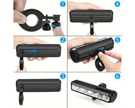 İmpact Beam 3 900 Lümen USB Şarjlı Bisiklet Ön Far Aydınlatma