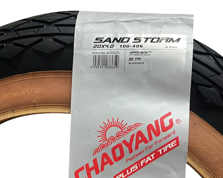 Chaoyang 20x4.00 3mm Zırhlı Amber Fat Bike Bisiklet Lastik Seti