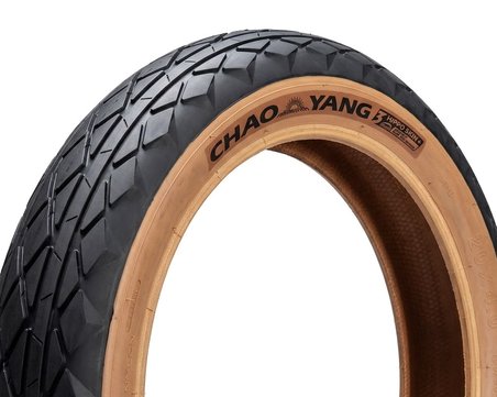 Chaoyang 20x4.00 3mm Zırhlı Fat Bike Bisiklet Lastiği Amber