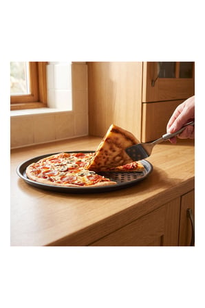 Pratik Evim Fırın Ustası Delikli Pizza Tepsisi 32 cm