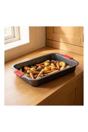 Pratik Evim Fırın Ustası Karbon Çelik Fırın Tepsisi 24×40 cm
