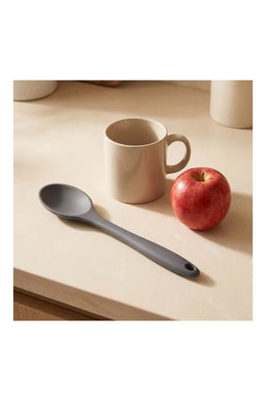 Pratik Evim Yumuşak Yanmaz Silikon Kaşık 27 cm