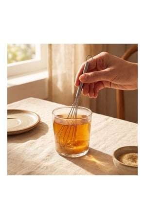 Pratik Evim Gümüş Çağ Çırpıcı Çay Karıştırıcı 6'lı 12 cm
