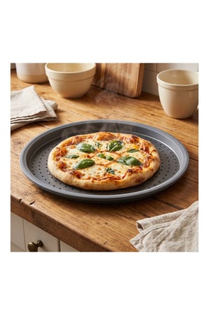 Pratik Evim Fırın Ustası Çelik Pizza Tepsisi 28 cm