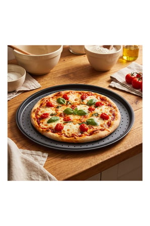 Pratik Evim Fırın Ustası Çelik Pizza Tepsisi 36 cm
