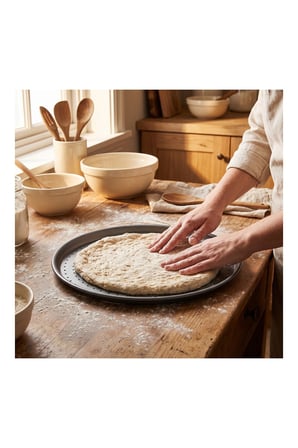 Pratik Evim Fırın Ustası Çelik Pizza Tepsisi 36 cm