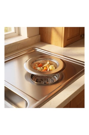 Pratik Evim Usta Çelik Lavabo Süzgeci 11,5 cm