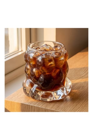 Pratik Evim Nordic Üzüm Bubble Cam Bardak 300 ml