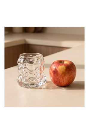 Pratik Evim Nordic Üzüm Bubble Cam Bardak 300 ml