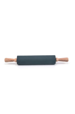 Pratik Evim Yumuşak Silikon Oklava 42 cm Bambu Sap