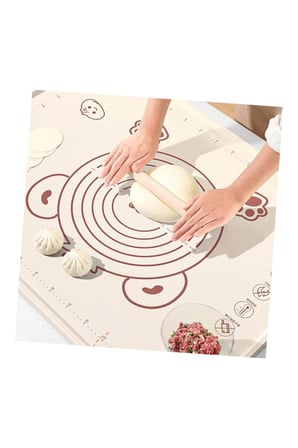 Pratik Evim Silikon Hamur Açma Matı 50×70 cm – Krem