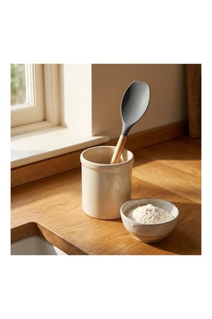 Pratik Evim Kömür Bambu Saplı Silikon Düz Spatula